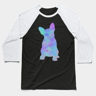 Rainbow Pastel French Bulldog Sitting Baseball T-Shirt